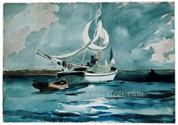 ウィンスロー・ホーマー Painting - スループ・ナッソー リアリズム海洋画家ウィンスロー・ホーマー
